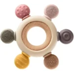 Silicon wooden baby teether baby products