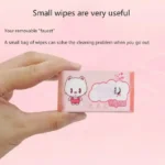 64 pcs Mini Wet Wipes Disposable Travelling Tissue Personal Care - Image 2