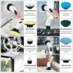 9 In 1 Spin Scrubber Cleaning Brush Mop Cleaning Accessories - Image 4