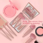 Makeup brush set with mirror case - Image 3