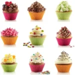 Silicon cupcake mould set of 12round muffin - Image 3