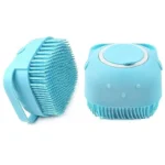 Silicon shower bath body brush with dispenser
