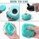 Silicon shower bath body brush with dispenser - Image 5