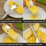 Stainless steel corn peeler 2 pcs - Image 2