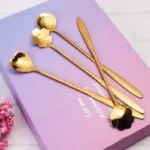4 pcs Golden Spoon Set Kitchenware-BhukTeji - Image 6