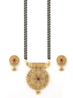 Rajputi Royal Gold-Plated Mangalsutra | BhukTeji - Image 2